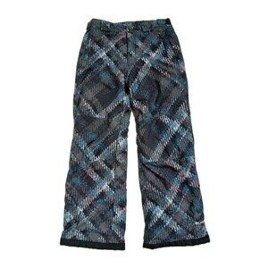 Columbia Kids Snow Ski Snowboard Pants Waterproof Size Large 14/16 Plaid